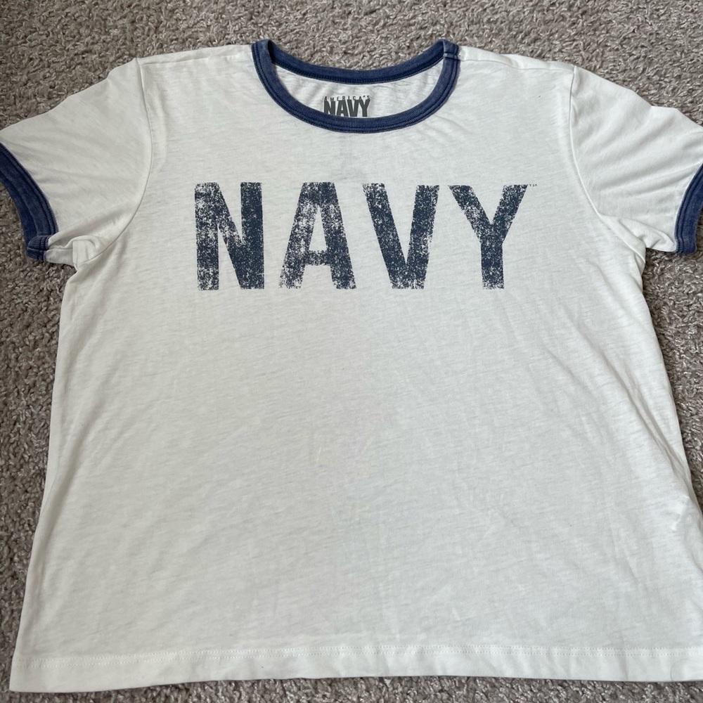 Navy  Tee